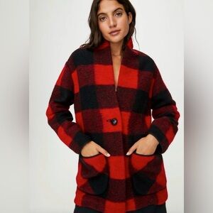 RARE EUC ❤️‍🔥 Wilfred Free Off-Duty Jacket Red / Black